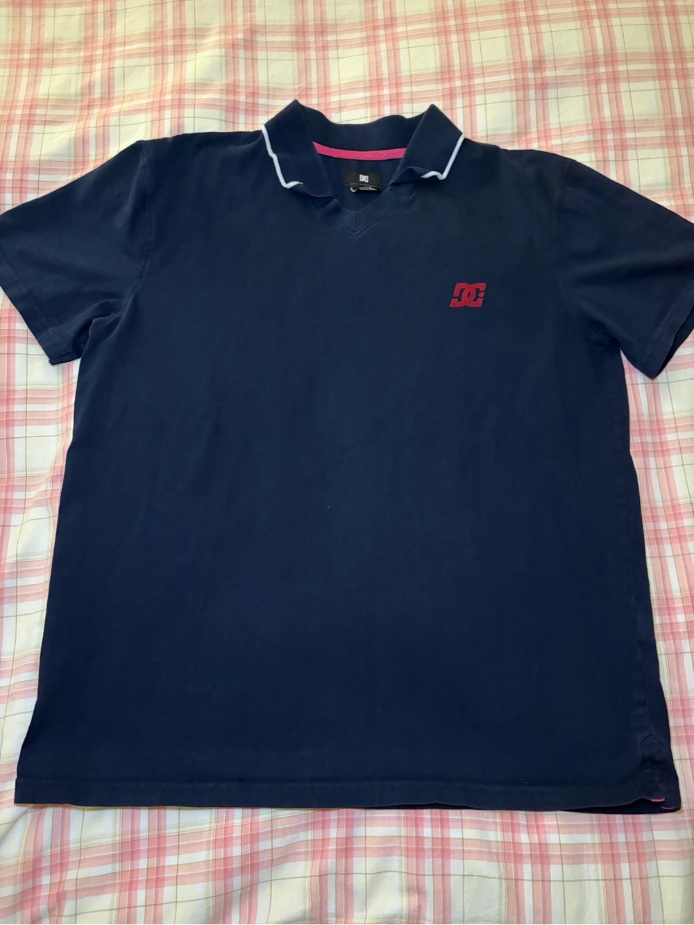 DC Shoes Navy Blue Skater Polo Tee